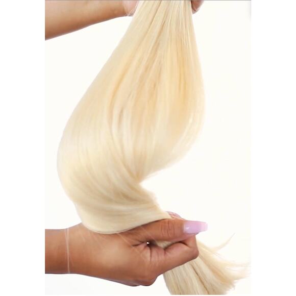 BELLAMI Silk Seam 20” 180g Beach Blonde Clip In Hair Extensions Remi Hair